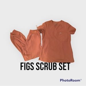 Womens Figs Scrub set pink mauve